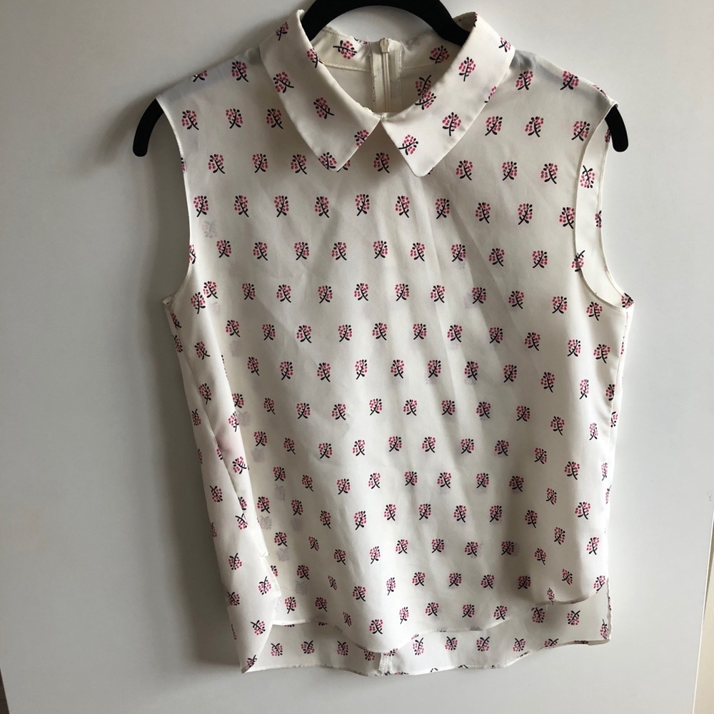 [Pinkyotto] Collared sleeveless top